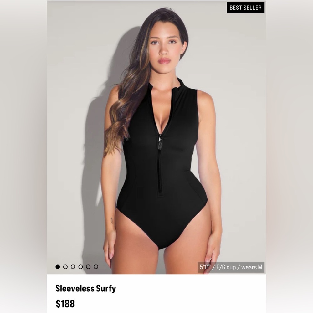 TA3 Sleeveless Surfy Black Swimsuit